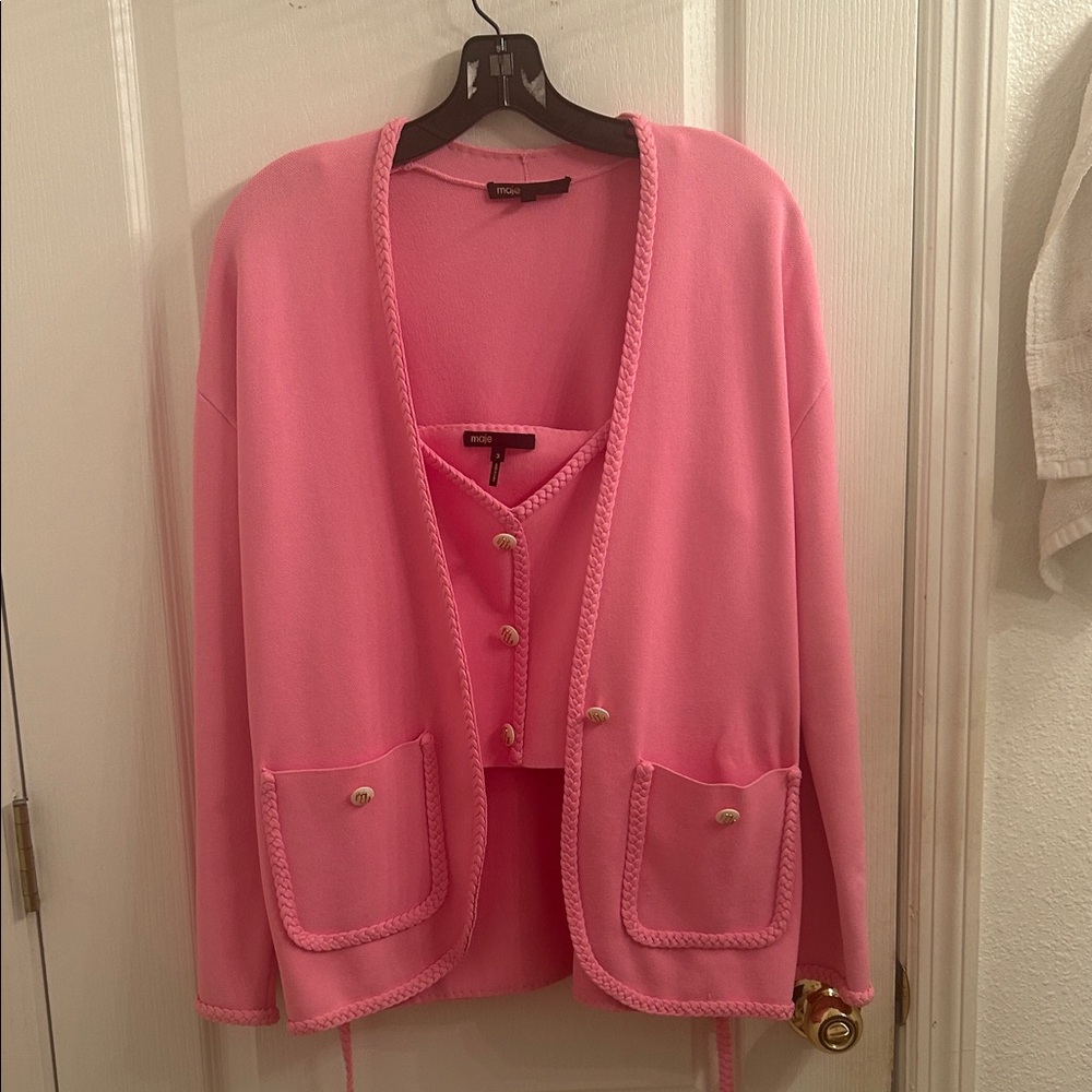 Maje Vibrant Pink Knitwear